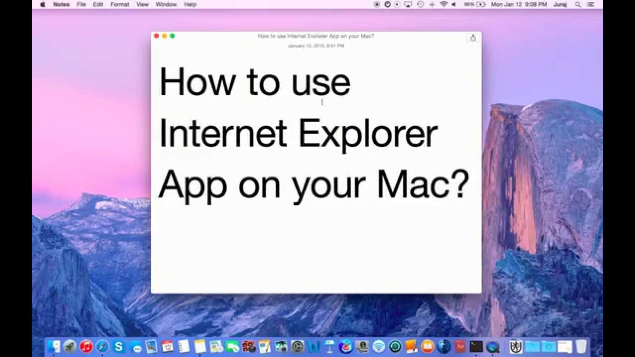 internet explorer for mac bootcamp